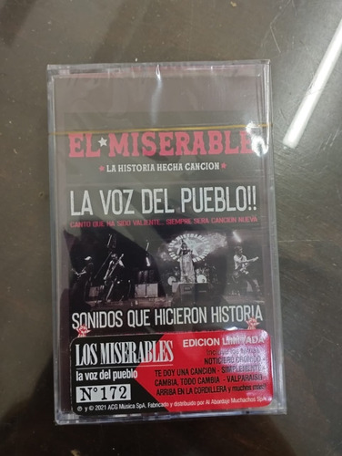 Cassette Los Miserables - La Voz Del Pueblo Nuevo Obivinilos