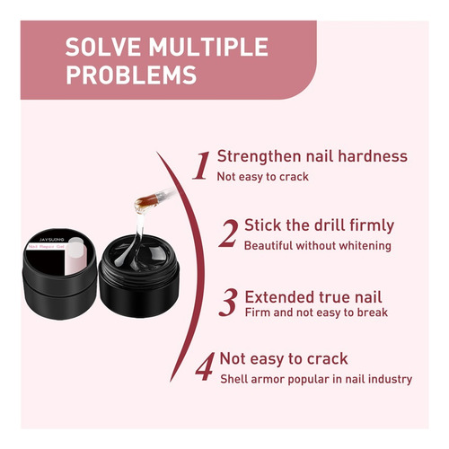 Fe Juego De Pegamento For Extensiones De Uñas Antigrietas