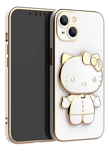 Aplicable A Funda De Maquillaje Hello Kitty Para iPhone 15