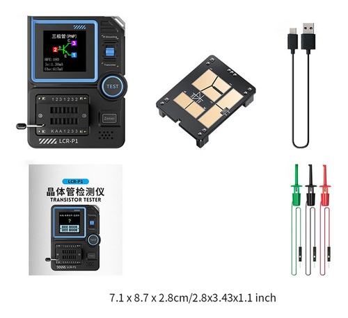 Testador De Capacitor Transistor Lcr-p1 Lcr Mos Pnp Meter