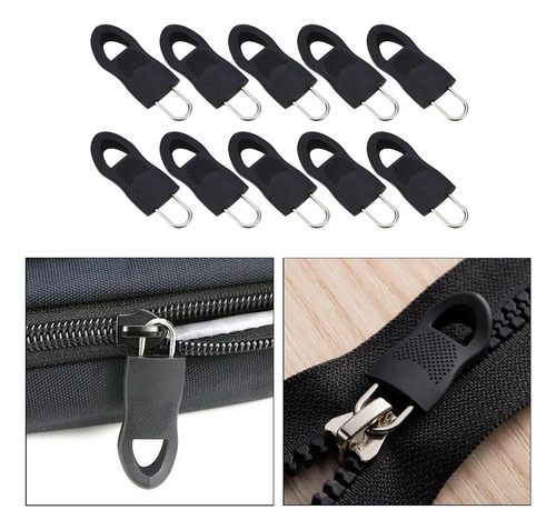 3 X 10 Uds., Fijador De Cremallera Desmontable, Etiquetas