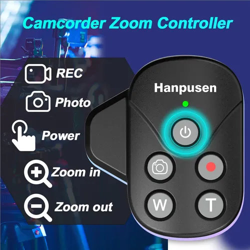 Control Remoto De Videocámara Controlador De Zoom Compatib.