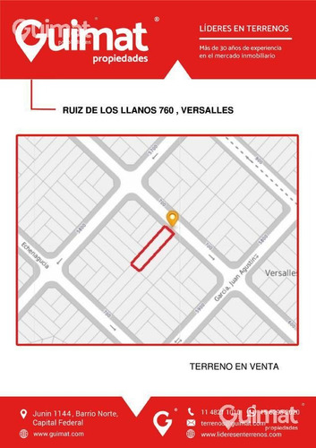 Imagen 3 de 12 de Terreno - Versalles - Lideres En Terrenos - Guimat Propiedades
