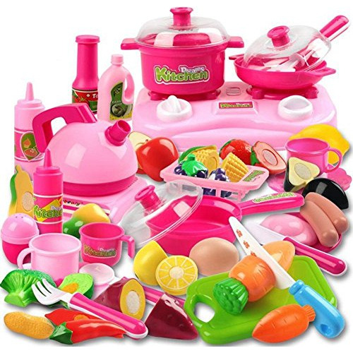 Set Cocina Niños Kimicare Frutas Verduras Juguete Educativo