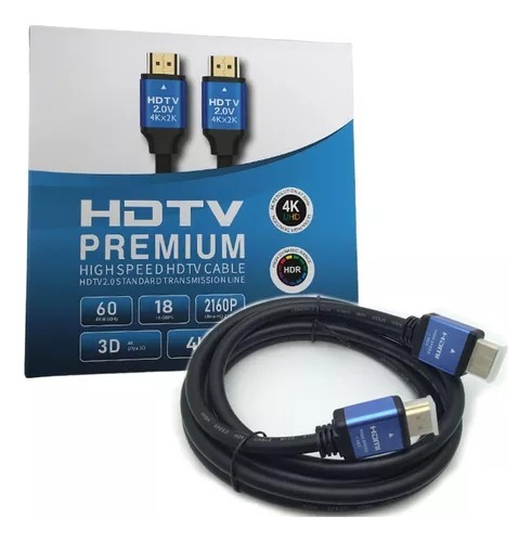 Cable Hdmi Premium 4k Alta Definición Soporta 2k Hd 1080 3m 