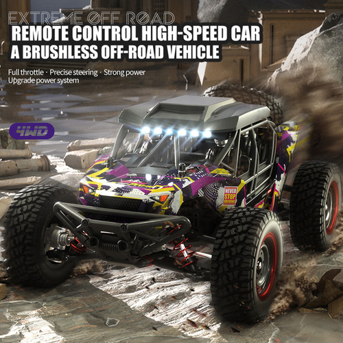 Coche De Control Remoto 4wd De 70 Km/h Con 3 Baterías