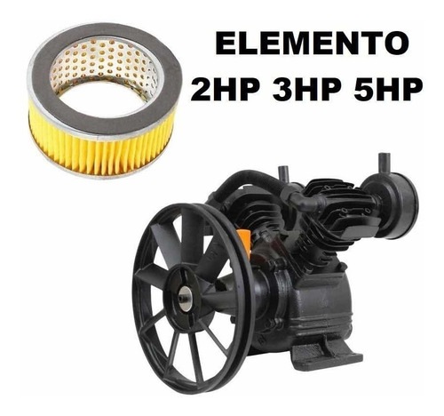 Elemento Filtrante Filtro Repuesto Compresor De Aire 3hp 5hp