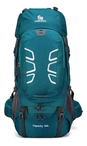 Mochila 60 Litros Trekking Impermeable Camping Con Soporte