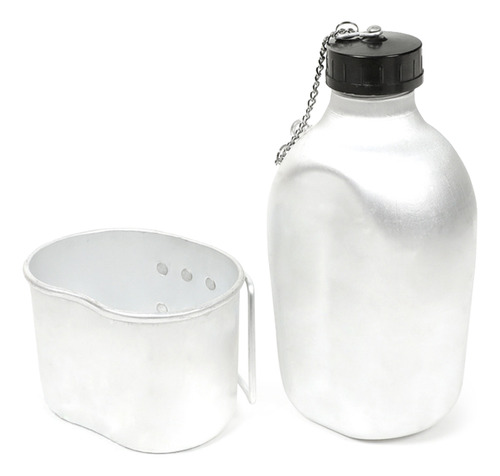 Cantimplora Portátil De Aluminio De 0,8 L/1 L/1,3 L Con Taza