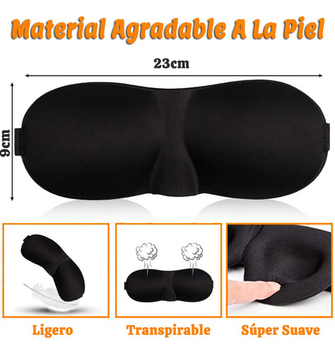 Máscara De Ojos Para Dormir 3d Para Mujer Hombre Viaje Hogar