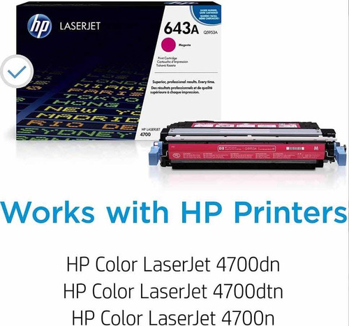 Toner Hp 643a Original Magenta Q5953a 4700n/4700dn/4700dtn