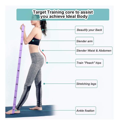 Correas Para Yoga, Bandas Elásticas Estiramiento Yoga,