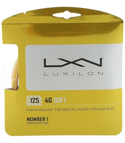 Imagen 1 de 2 de Set Individual Cuerda Luxilon 4g Soft Mantiene + La Tensión