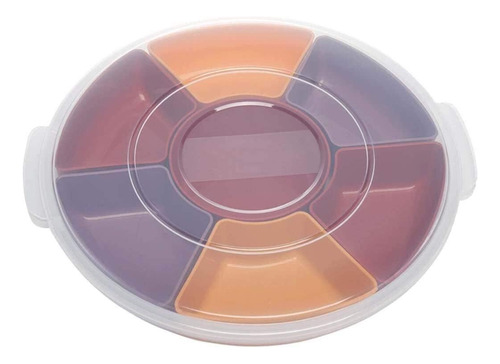 Taper Recipientes 7 Divis. Hermetico Picoteo Plastico 34cm