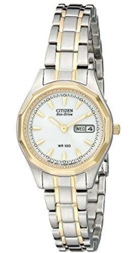 Reloj De Acero Inoxidable De Dos Tonos Para Mujer Citizen.