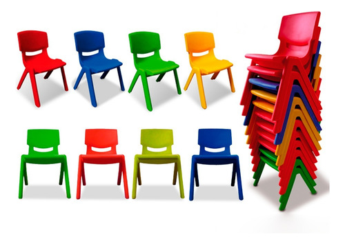 Silla Escolar Colores Polipropileno