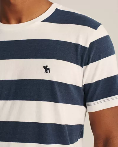 Persistencia estético llevar a cabo Playera Abercrombie & Fitch Original Icónica De Rayas