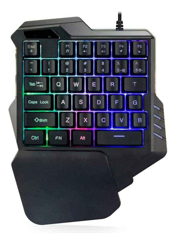 Teclado Alámbrico Gamer Iluminado Para Video Juegos