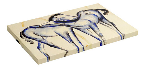 Cuadro Dos Caballos Azules - Franz Marc 60x40