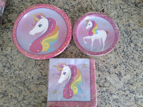 Kit De Cumpleaños Motivo Unicornio