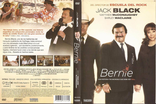 Bernie Dvd Jack Black Shirley Maclaine Matthew Mcconaughey