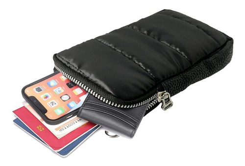Imagen 3 de 7 de Cartera Porta Celular Bandolera Morral Regulable Puffer
