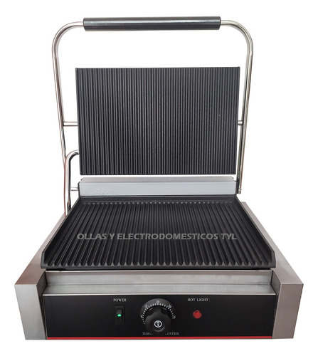 Máquina Eléctrica Panini Grill De 2.2kw Prepara Sándwiches 