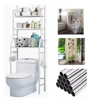 Comprar Mueble Organizador 3 Estantes Toallero Para Baño Repisas