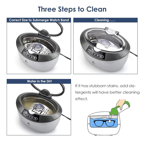 Life Basis Professional Ultrasonic Cleaner 750ml, Ultrasonic