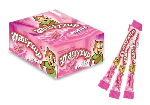 Kit Caixa Chocolate Amassychup + Amassyxup Morango C/100