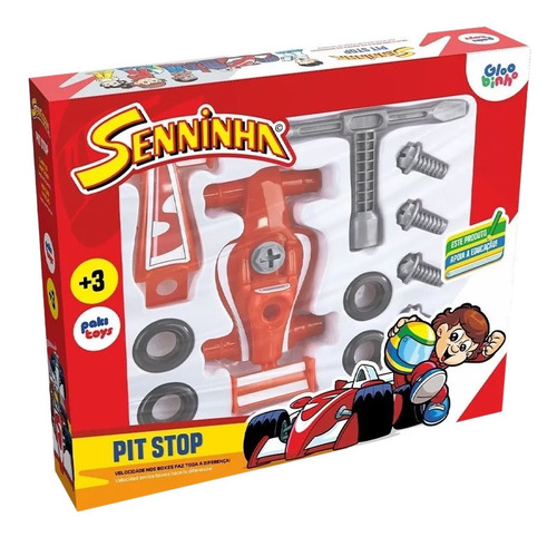 Carrinho Pit Stop F1 Monte E Desmonte Seninha 14 Peças