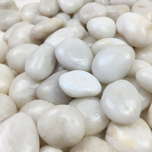 ~? Fantian Natural Polished White Pebbles - Rocas Lisas De R