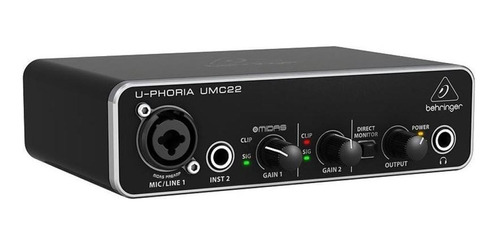 Behringer Umc22 Interface Usb 2x2 Placa De Sonido