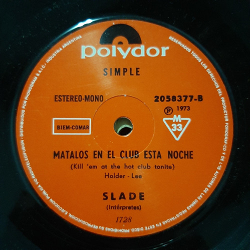 Simple Slade Polydor C26