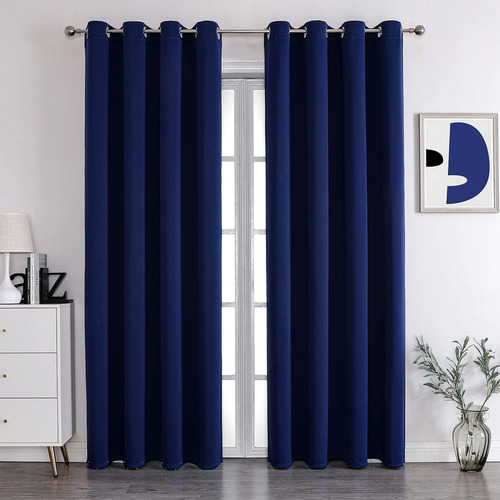 Juego De Cortinas Con Ojales De 132 X 213 Cm Gran Calidad