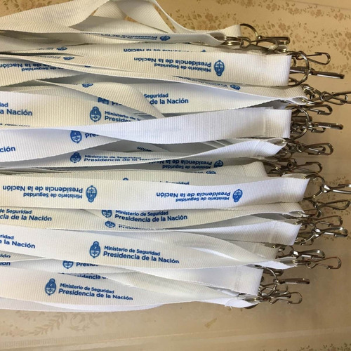 Cintas Porta Credencial Lanyard Impresas Con Logo X15