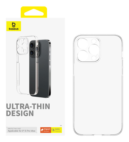 Carcasa Transparente Ultra Delgada Baseus iPhone 15 Pro Max