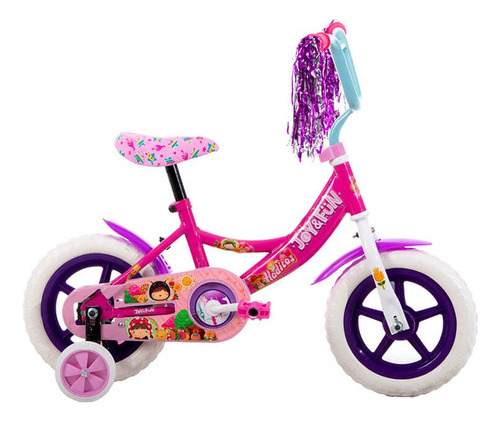 Bicicleta Veloci Joy & Fun Haditas Eva R12 Rosa Infantil S