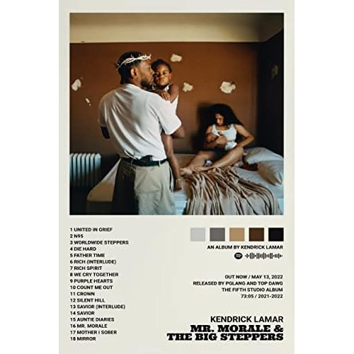 Póster De Kendrick Lamar, Portada Del Álbum Mr. Moral...
