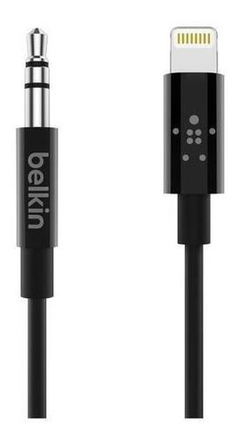 Imagen 1 de 5 de Cable Belkin Audio 3.5 Mm Conector Lightning 1 Metro Original Para iPhone