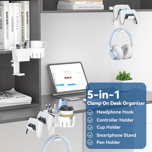 Soporte Para Controlador De Escritorio 5 En 1, Colgador Gira