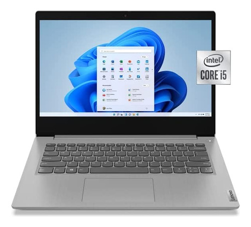 Notebook Lenovo IdeaPad 14ITL05  platinum gray 14", Intel Core i5 1135G7  8GB de RAM 256GB SSD, Intel Iris Xe Graphics G7 80EUs 1366x768px Windows 11 Home