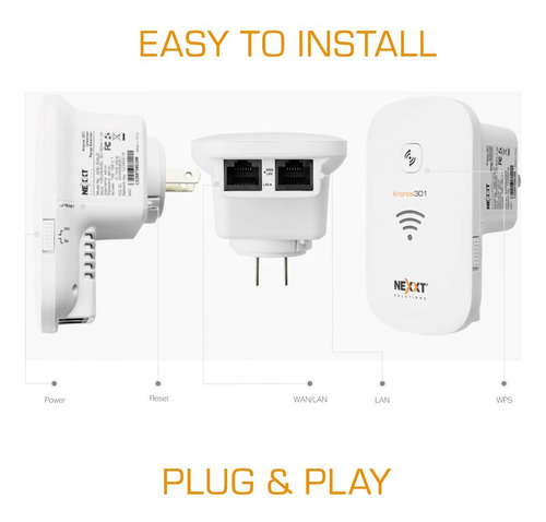 Nexxt Solutions Repetidor Señal Inalambrico Alcance Wifi 5