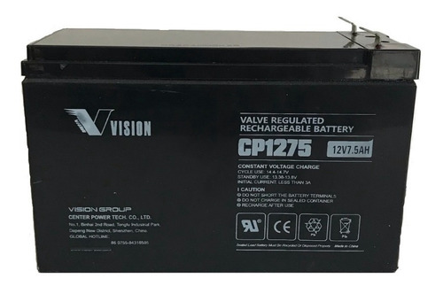 Bateria Gel Vision Cp1270 12v 7ah  Alarma Adt Prosegur  X-28