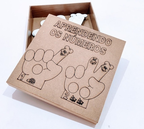 Jogo Educativo Aprendendo Os Números Mdf