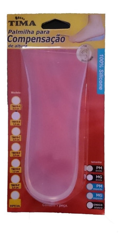 Imagem 2 de 2 de Palmilha 3/4 Silicone Compensação De Altura 2,0 Cm Bilateral