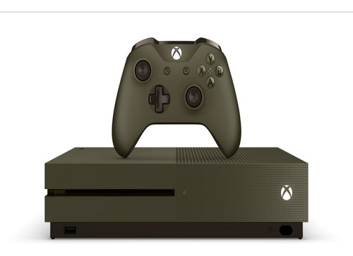 Consola Xbox One S 1tb 4k Con Control Edición Verde Militar Bluray, Haz Tu Tv Smart , Netflix, Youtube, Spotify Y Mas 