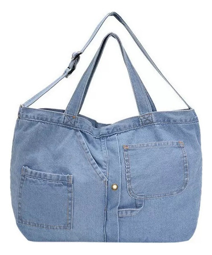 Bolso Vaquero Informal De Gran Capacidad Para Mujer