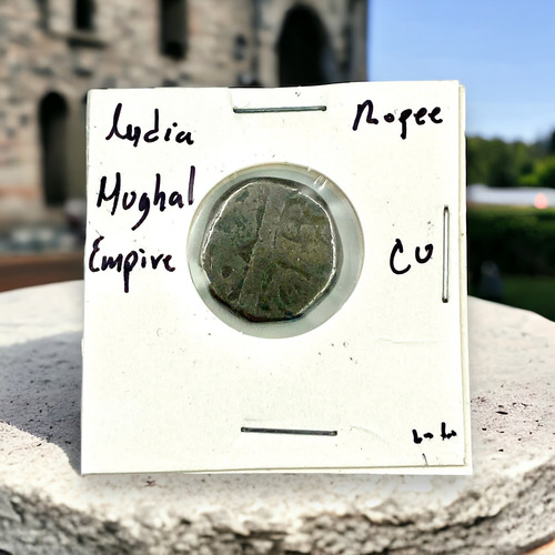 Moneda Antigua Del Imperio Mughal De La India Año 1500 (Usado)