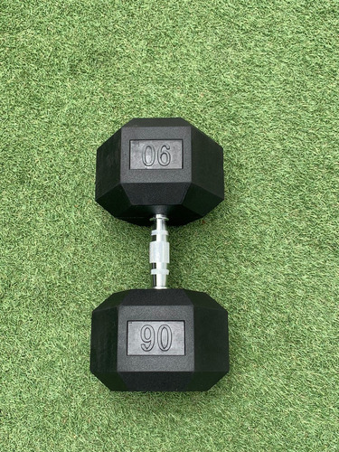 Mancuerna En Forma Hexagonal De 90lbs Para Entrenamiento Gym